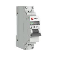 EKF mcb4763-6-1-10D-pro; Автоматический выключатель 1P 10А (D) 6кА ВА 47-63 PROxima