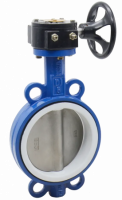 Затвор дисковый поворотный HORNHOF HB303 PTFE, DN100, PN16, с редуктором