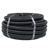 EKF tpnd-40-t; Труба ПНД гибкая гофрированная d40мм, тяжёлая с протяжкой, 25м, цвет черный PROxima