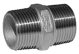 Ниппель резьбовой нержавеющий нр/нр 3/4", VDSM-VV20/4 AISI 304-316 АРТ300+58