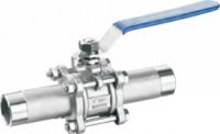 Кран шаровой приварной нержавеющий 1/4", VDSM-TE08/6 AISI 304-316 АРТ140