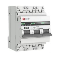 EKF mcb4763-6-3-40C-pro; Автоматический выключатель 3P 40А (C) 6кА ВА 47-63 PROxima