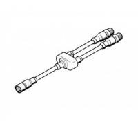 Festo Соединительный кабель с разъёмами  NEBV-M12G8-KD-3-M12G4