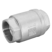 Обратный клапан муфтовый прямой нержавеющий  AISI304 DN40 (1_1/2"), (CF8), PN40