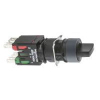 XB6AD225B ПЕРЕКЛЮЧАТЕЛЬ 16ММ 2 ПОЗИЦИИ ЧЕРНЫЙ XB6AD225B
